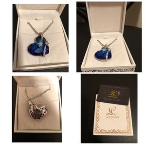 Swarovski Crystals Heart necklace it is 925 stamps